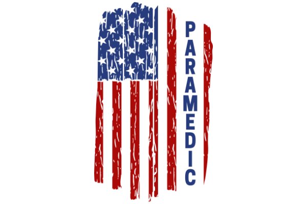 American Flag with Paramedic Text