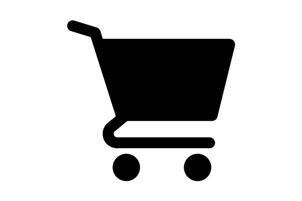 Simplistic Cartoon of a Shopping Cart