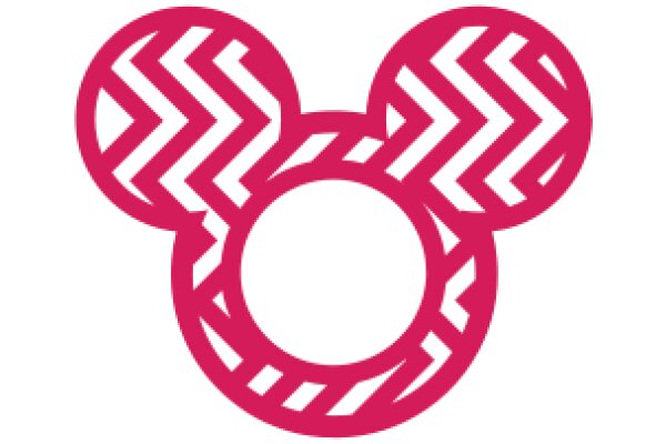 Vibrant Pink Mickey Mouse Ear Logo