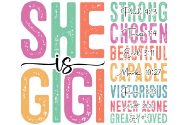 She is Gigi: A Colorful Display of Bible Verses and Quotes from Gigi Hadid