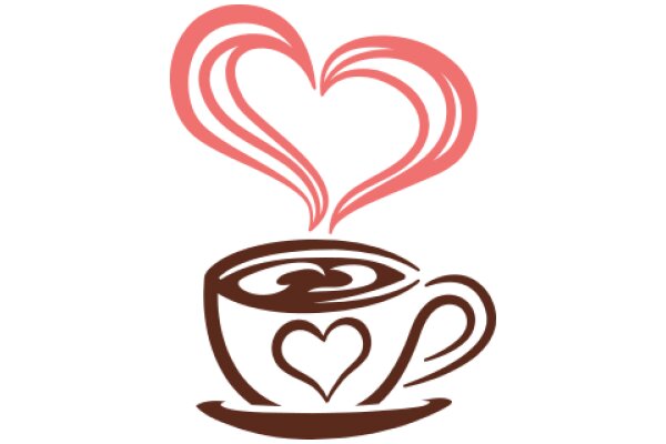 A Warm Cup of Coffee with a Heartfelt Symbol of Love