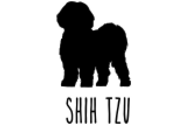 Shih Tzu Silhouette with Text