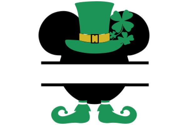 St. Patrick's Day Celebration: A Festive Hat and Shoes for Mickey Mouse