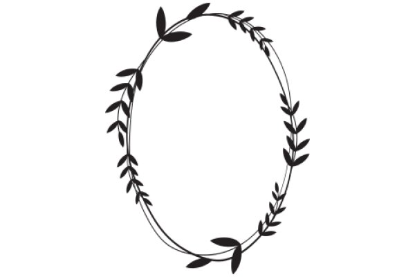 Elegant Black Laurel Wreath