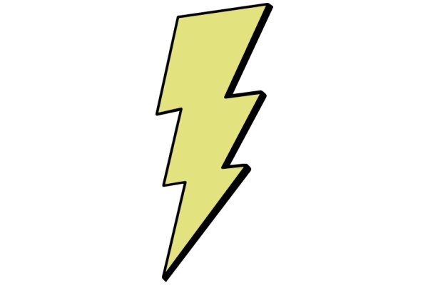 Stylized Yellow Lightning Bolt Logo