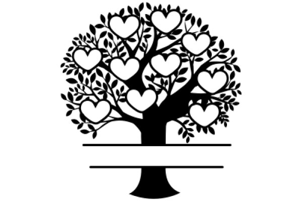 Tree of Love with Hearts