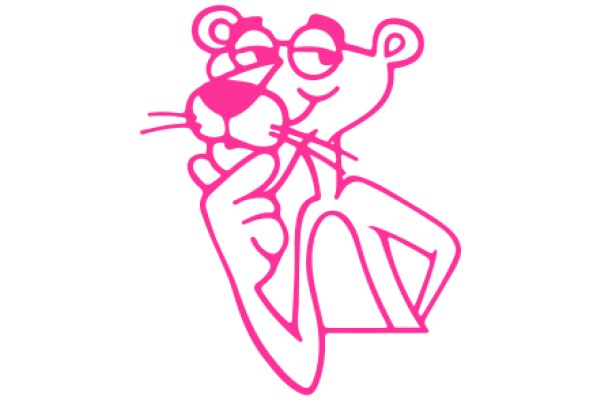 Whimsical Pink Lion Logo