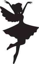 Silhouette of a Ballerina in Flight