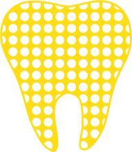 Vibrant Yellow Dental Implant Design