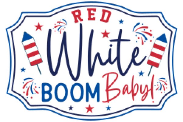 Red, White, and Blue Boom Baby Sign