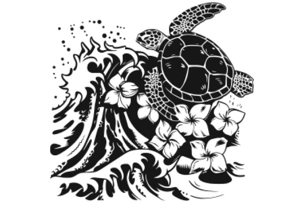 ATurtle and Flowers