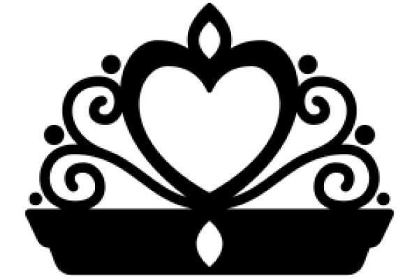 Elegant Heart and Crown Design