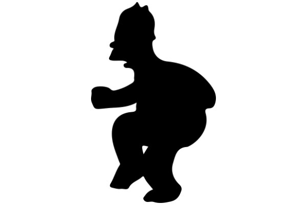 Silhouette of a Cartoon Character