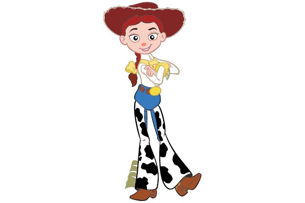 A Cowgirl's Adventure: A Cartoon Character's Journey