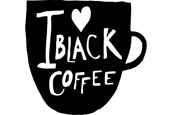 Black Coffee with a Heart: A Symbol of Love and Caffeine