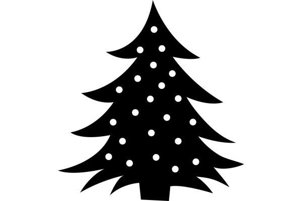 Simplistic Christmas Tree Silhouette