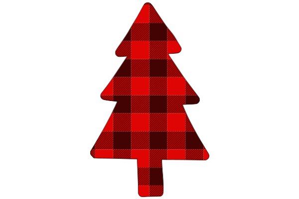 A Festive Red and Black Plaid Christmas Tree