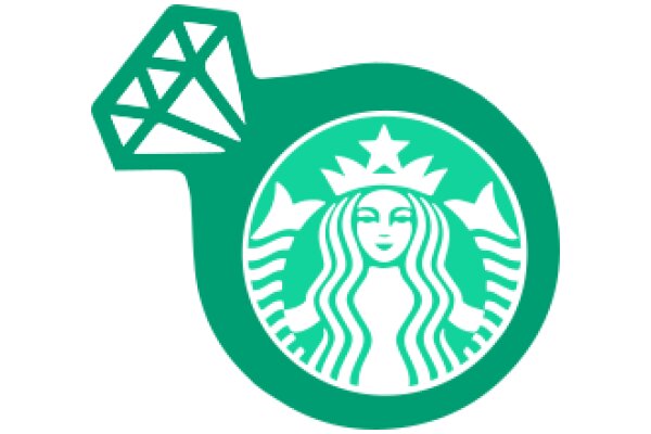 Starbucks Logo with a Diamond Ring Twist