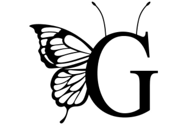 Stylized Butterfly Logo with Letter G