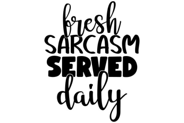 Fresh Sarcasm Served Daily