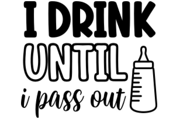 I Drink Until I Pass Out: A Humorous Take on Alcohol Consumption