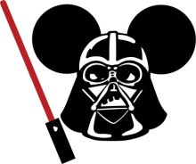 A Playful Crossover: Darth Vader Meets Mickey Mouse