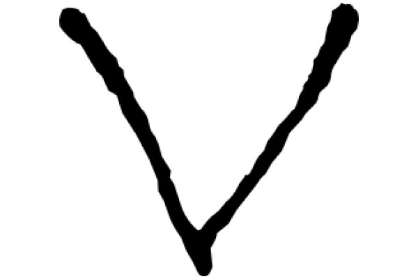 A Pixelated Letter 'V'