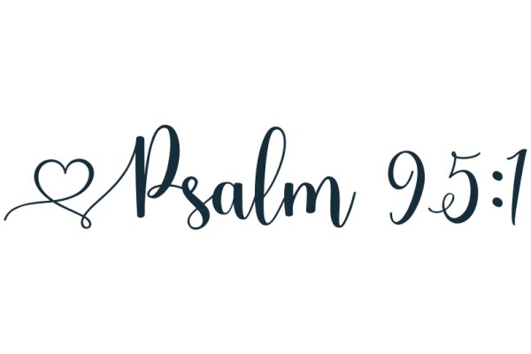 Psalm 95:1 - A Digital Artwork