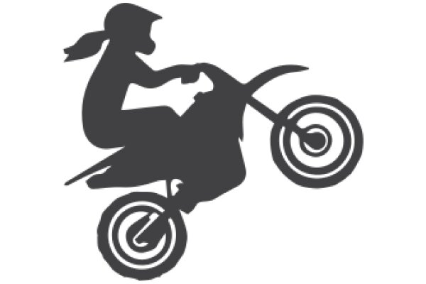 A Silhouette of a Person Riding a Motorcycle