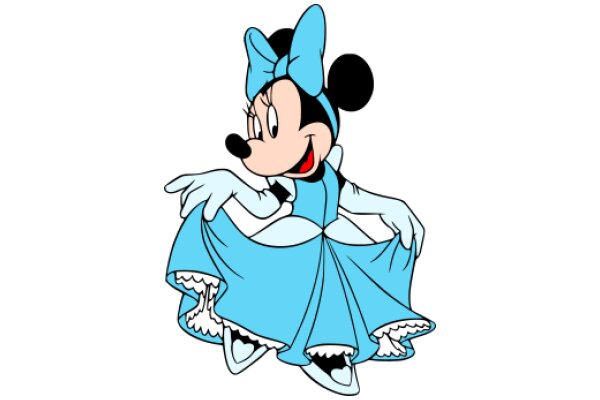 Mickey Mouse in a Blue Dress: A Playful Twist on a Classic Character