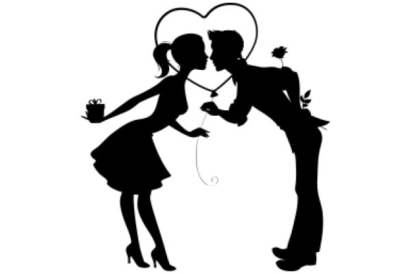 Silhouette of Love: A Romantic Gesture