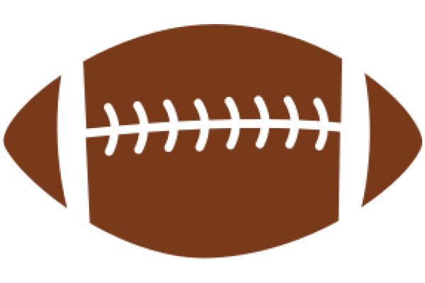 A Blurred Football Icon on a White Background