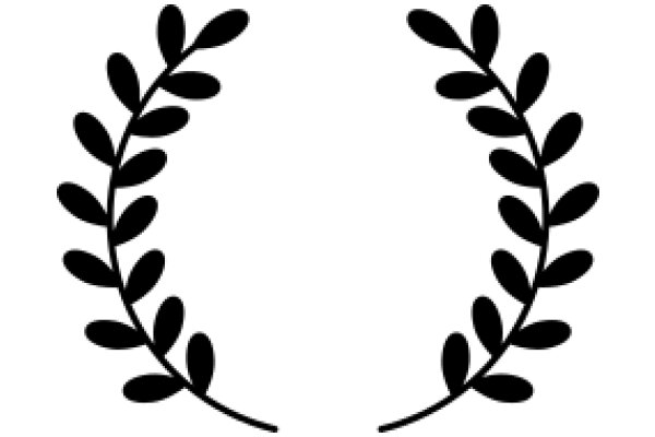 Elegant Black Laurel Wreath