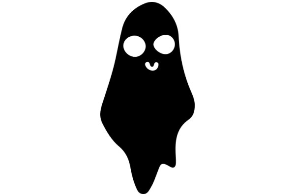 A Silhouette of a Smiling Ghost