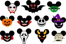 A Collection of Spooky Mickey Mouse Ears