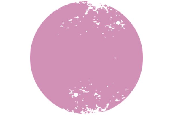 A Vivid Pink Circle with Speckles