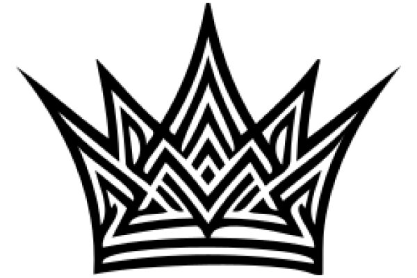 Stylized Crown Design with Intricate Patterns