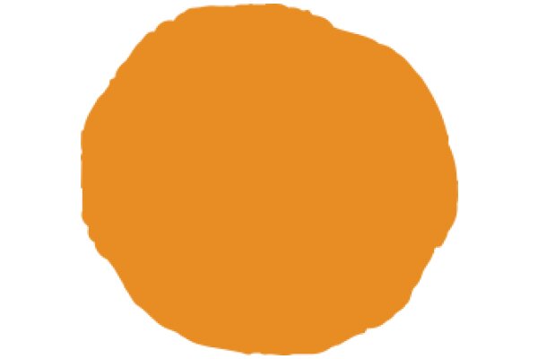 Vivid Orange Circle: A Simple yet Striking Image