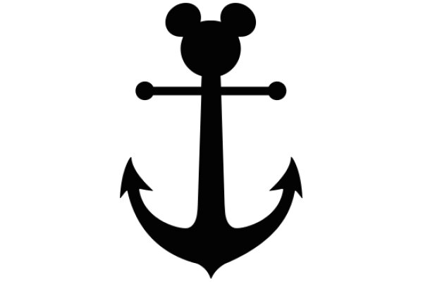 Simplistic Icon of Mickey Mouse and an Anchor