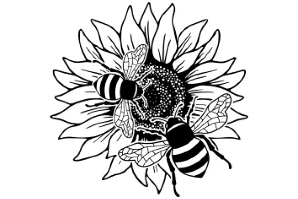 A Symbiotic Relationship: The Bee and the Sunflower