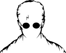 Silhouette of a Man with a Distinctive Hairstyle and Sunglasses