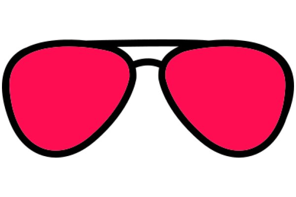 Vibrant Pink Sunglasses with Black Frame