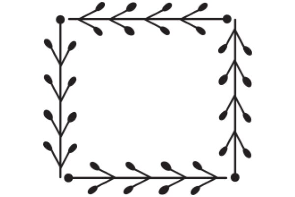 Simplistic Line Art: A Decorative Abstract Design