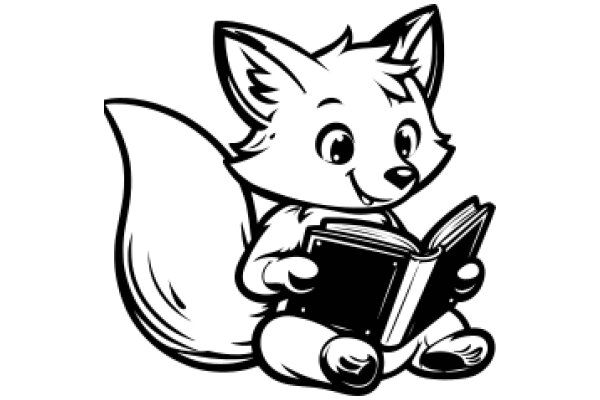 A Whimsical Fox Character with a Book, Ready for Adventure!