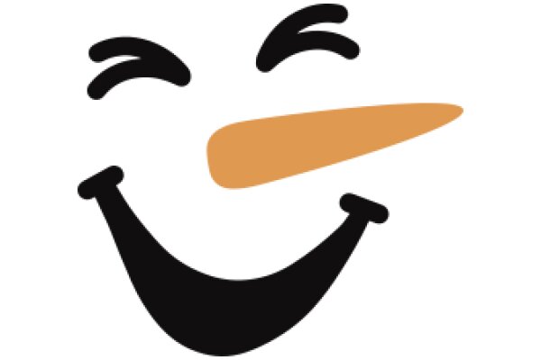 A Smiling Face with a Nose and Mouth