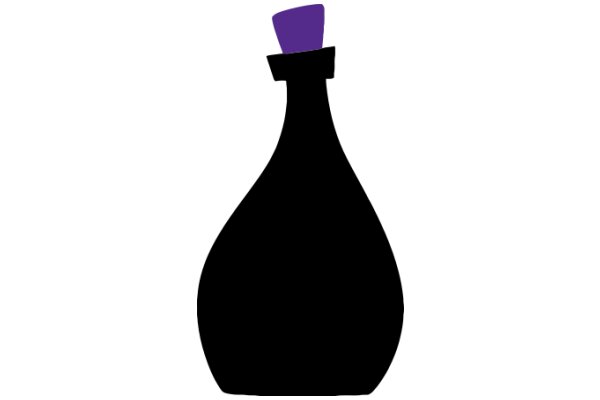 A Purple Top on a Black Bottle