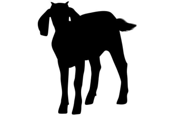 Silhouette of a Horse: A Illustration