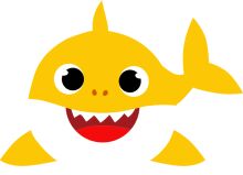 A Friendly Yellow Cartoon Shark