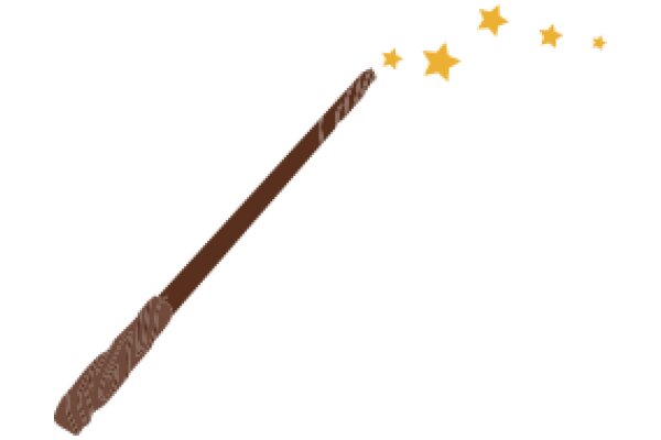 A Whimsical Scene of a Chocolate Cane and Starry Sky