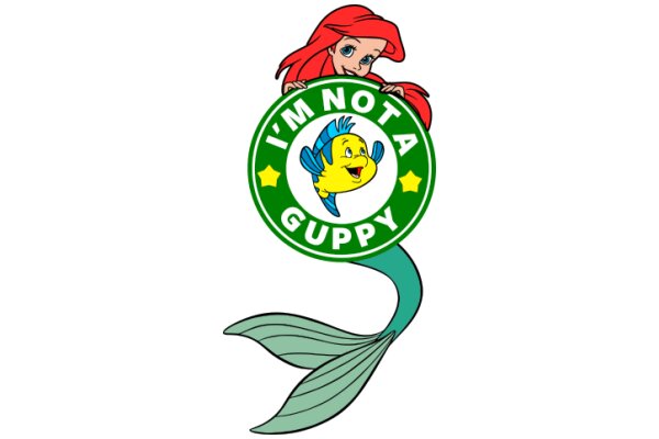 A Mermaid's Endorsement: 'I'm Not a Guppy' Logo